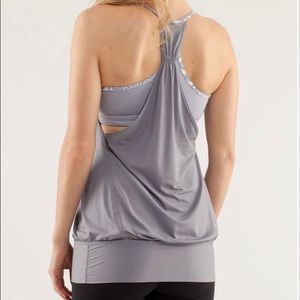Lululemon No Limits Tank - Wee Strip White Fossil